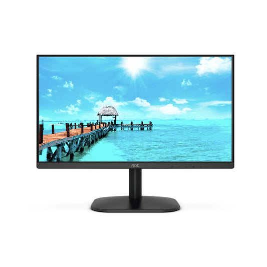 AOC 22B2HN | 21.5" Full HD Monitor | 75Hz Refresh Rate | VA Panel | Ultra-Narrow Bezels | Low Blue Light Mode | HDMI + VGA | Tilt Stand | Matte Black | For Home, Office, and Budget Gaming