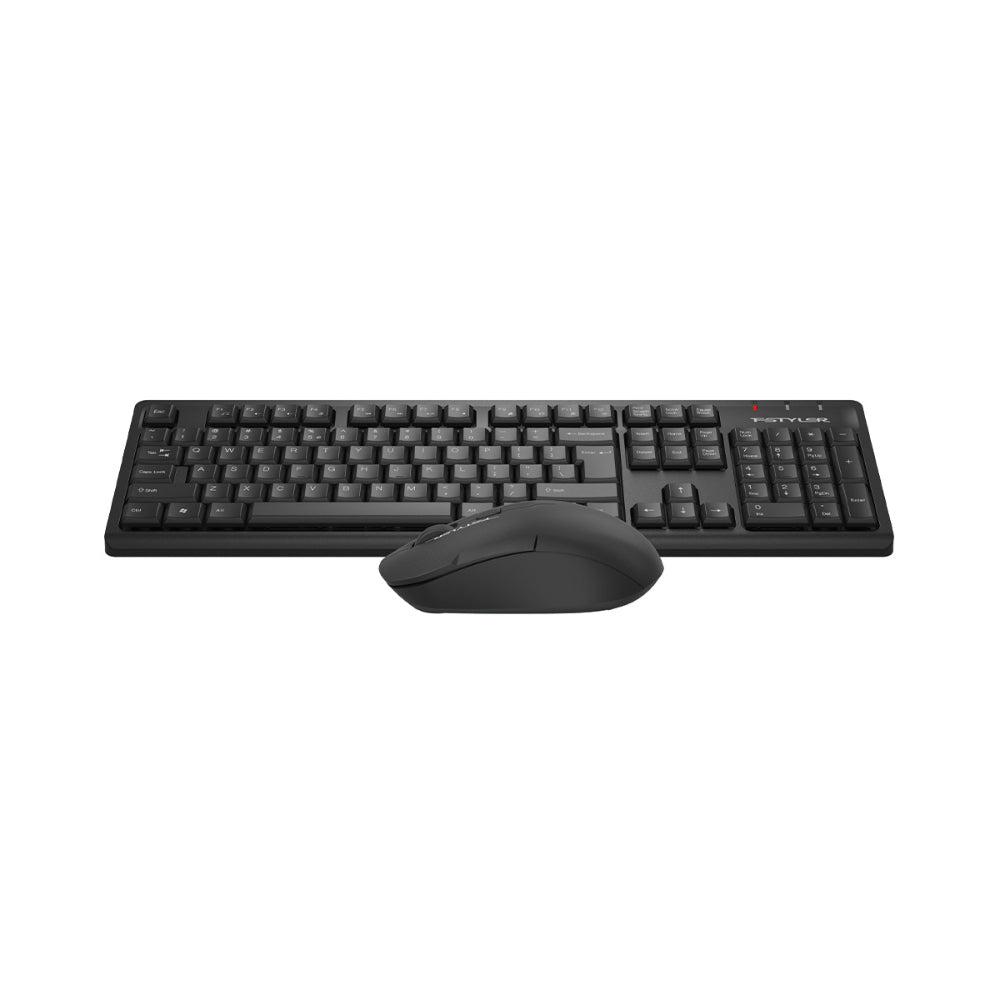A4Tech FG1200S Fstyler | 2.4G Wireless Keyboard & Mouse Combo, Silent Click, Slim Design