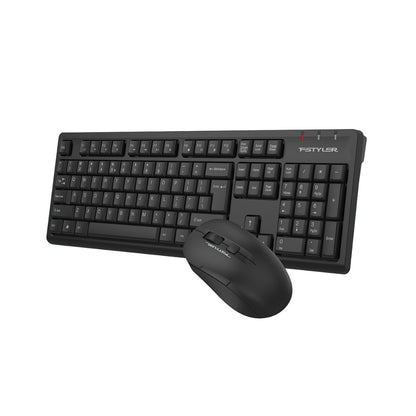 A4Tech FG1200S Fstyler | 2.4G Wireless Keyboard & Mouse Combo, Silent Click, Slim Design
