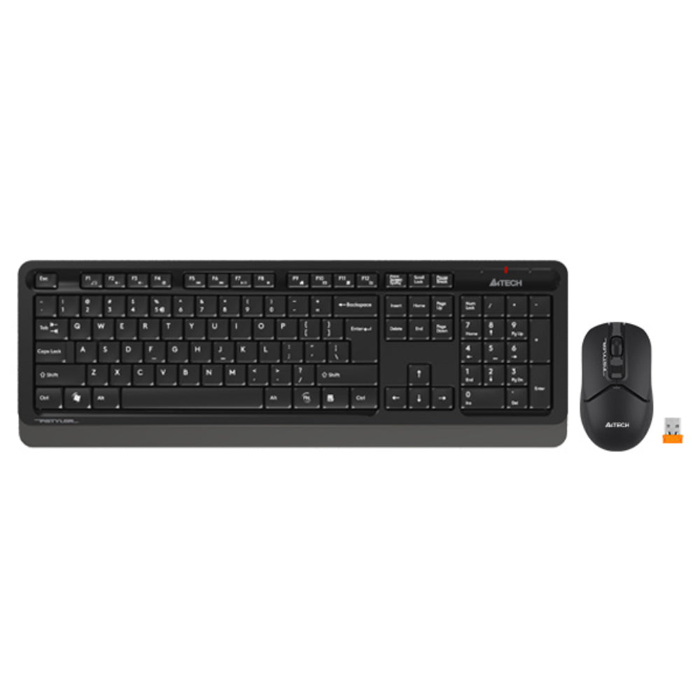 A4Tech FG1012S Fstyler | 2.4G Wireless Keyboard & Mouse Combo, Silent Click, Compact Design