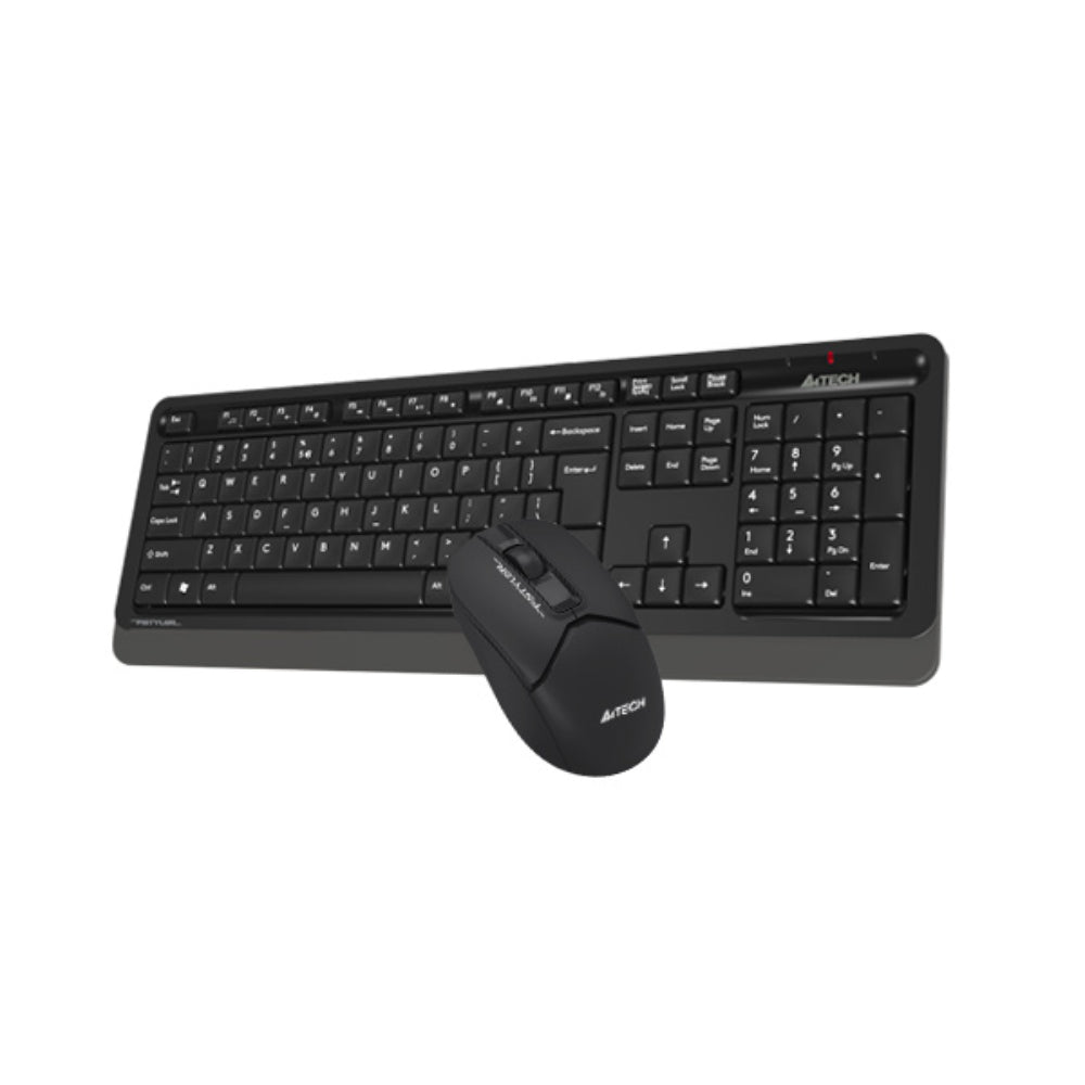 A4Tech FG1012S Fstyler | 2.4G Wireless Keyboard & Mouse Combo, Silent Click, Compact Design