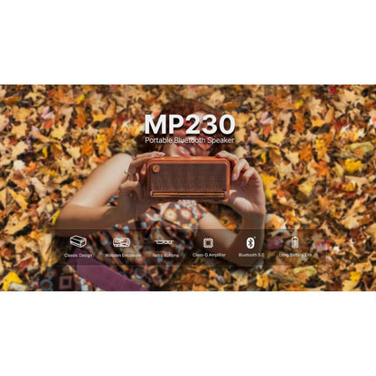 Edifier MP230 | Retro Tabletop Bluetooth Speaker | 20W RMS | Bluetooth 5.0 | Wooden Enclosure | TF/AUX/USB-C