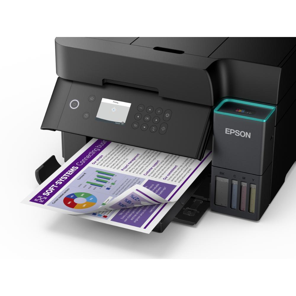 Epson EcoTank L6370 A4 Multifunction Wi-Fi Ink Tank Printer | Duplex Print, Scan & Copy with ADF, Ethernet & Ultra-Low-Cost Printing