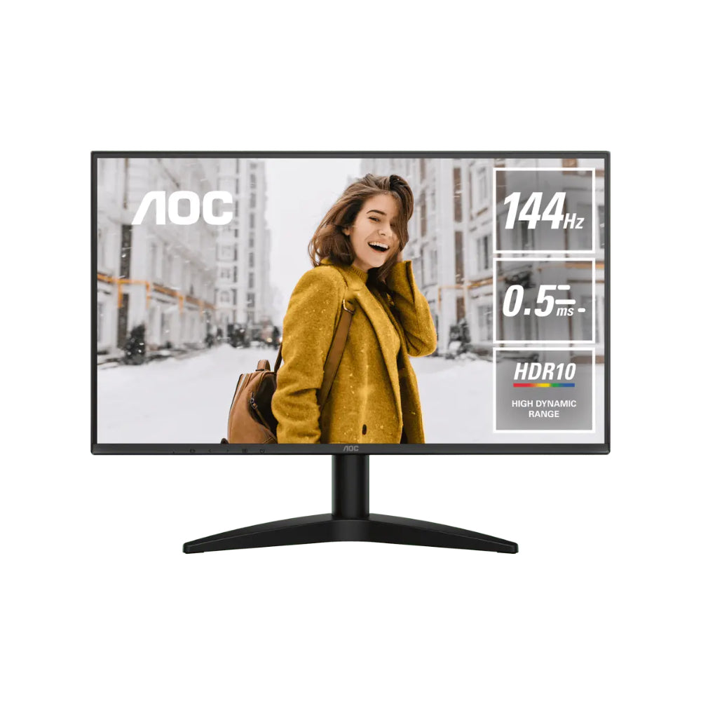 AOC 24B36X | 24" Full HD IPS Monitor | 144Hz | 0.5ms MPRT | Adaptive Sync | HDR10 | HDMI + DP