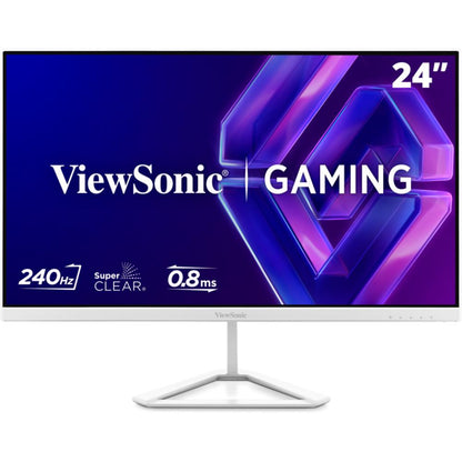 ViewSonic VX24G30-W 24" White Gaming Monitor | Full HD SuperClear IPS | 240Hz | 0.8ms MPRT | G-Sync Compatible | HDR10