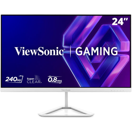 ViewSonic VX24G30-W 24" White Gaming Monitor | Full HD SuperClear IPS | 240Hz | 0.8ms MPRT | G-Sync Compatible | HDR10