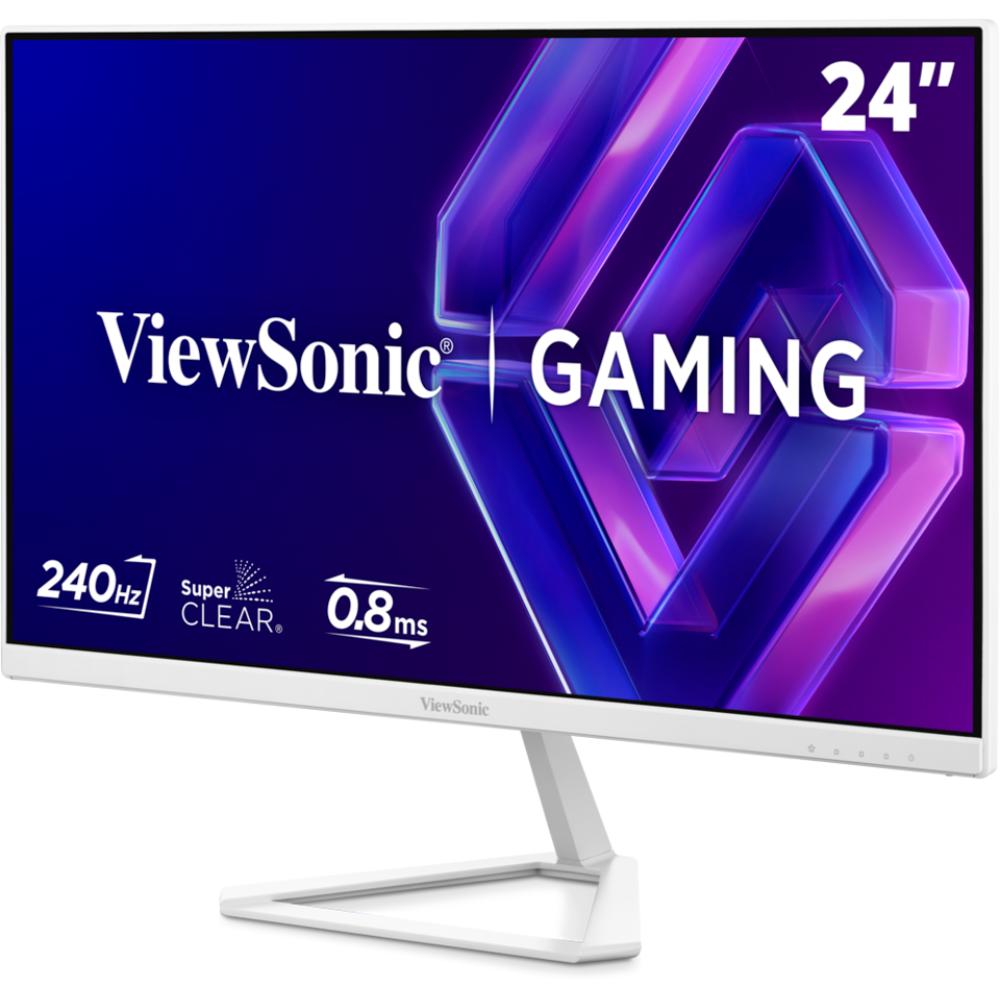 ViewSonic VX24G30-W 24" White Gaming Monitor | Full HD SuperClear IPS | 240Hz | 0.8ms MPRT | G-Sync Compatible | HDR10
