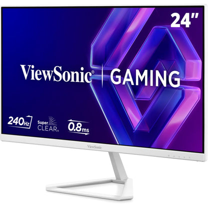 ViewSonic VX24G30-W 24" White Gaming Monitor | Full HD SuperClear IPS | 240Hz | 0.8ms MPRT | G-Sync Compatible | HDR10