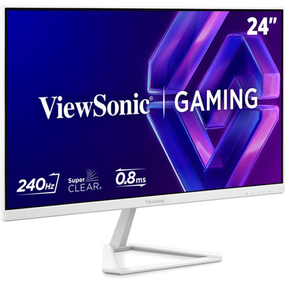 ViewSonic VX24G30-W 24" White Gaming Monitor | Full HD SuperClear IPS | 240Hz | 0.8ms MPRT | G-Sync Compatible | HDR10
