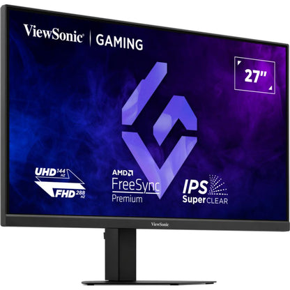 ViewSonic XG2730D-4K 27" Dual-Mode 4K UHD Gaming Monitor | 3840 × 2160 | 144Hz / 288Hz | 0.5ms MPRT | FreeSync Premium + G-Sync Compatible | HDR10
