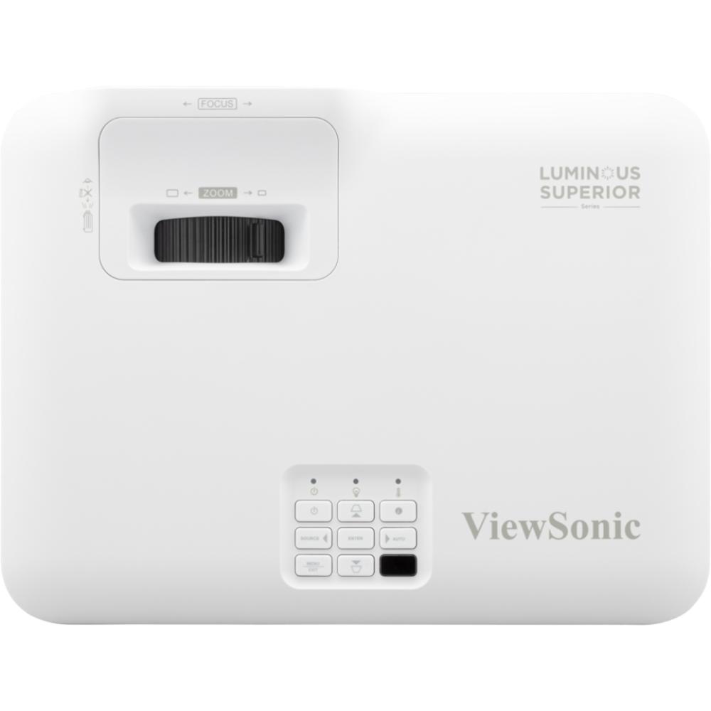 ViewSonic LSD600W Laser Installation Projector | 6000 ANSI Lumens | WXGA 1280×800 | 3,000,000:1 Contrast | 30,000-Hour Laser Life | 1.3x Optical Zoom | H/V Keystone | 360° Projection | Portrait Mode