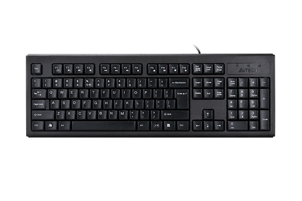 A4Tech KR-83 | USB Wired Keyboard, Slim Design, Spill-Resistant, Durable Keys