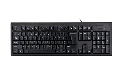 A4Tech KR-83 | USB Wired Keyboard, Slim Design, Spill-Resistant, Durable Keys