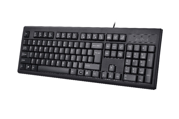A4Tech KR-83 | USB Wired Keyboard, Slim Design, Spill-Resistant, Durable Keys