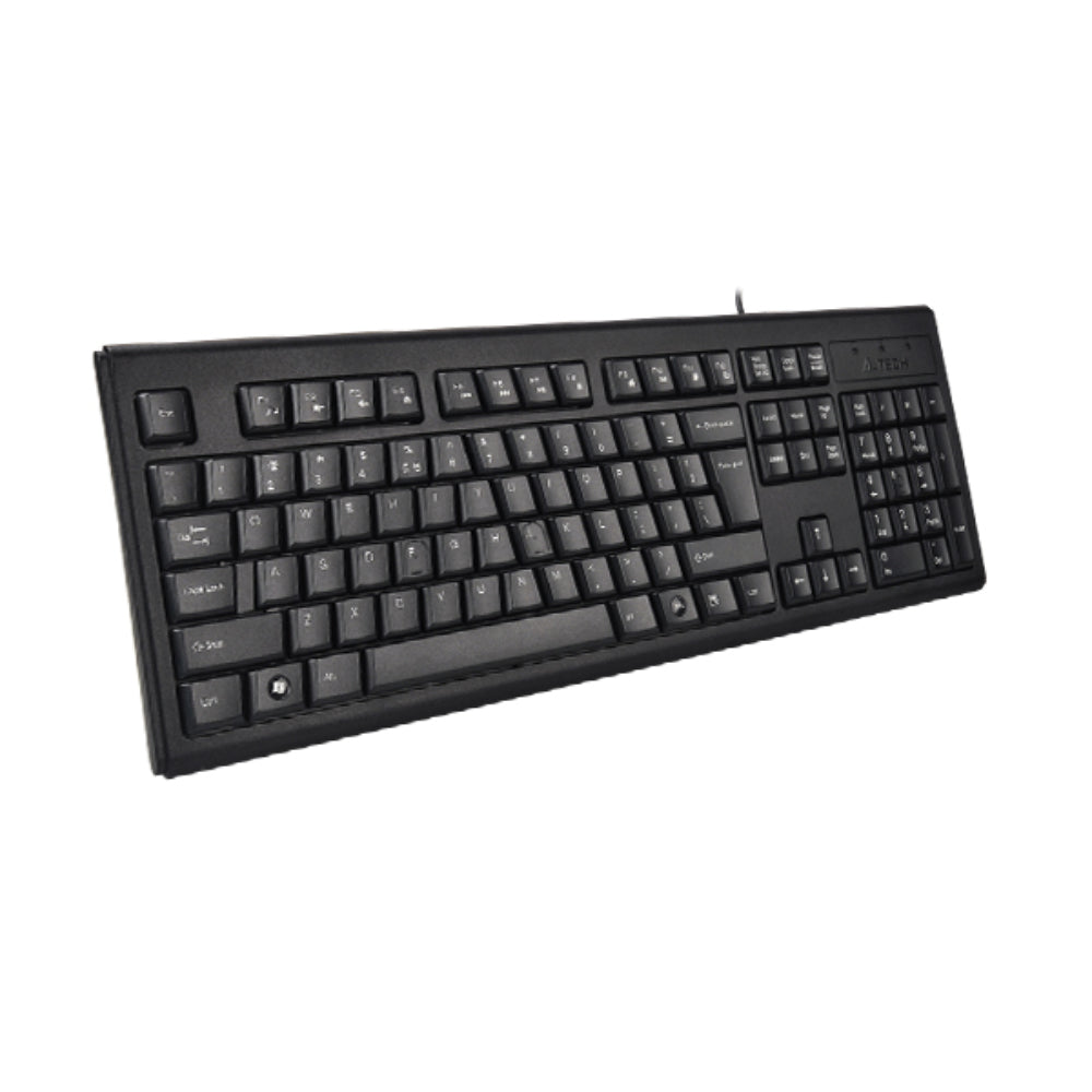 A4Tech KRS-83 | USB Wired Keyboard, Slim Design, Spill-Resistant, Quiet Typing