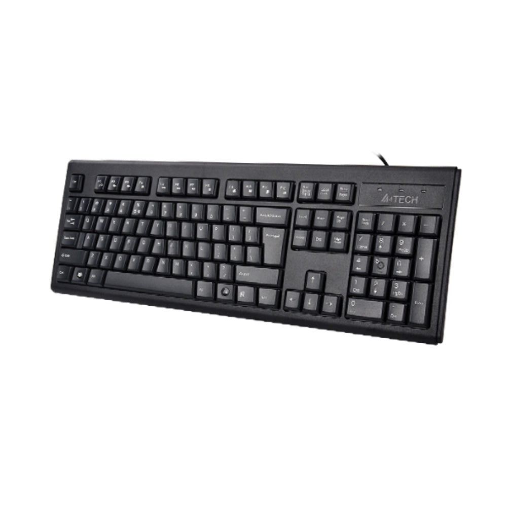 A4Tech KRS-83 | USB Wired Keyboard, Slim Design, Spill-Resistant, Quiet Typing