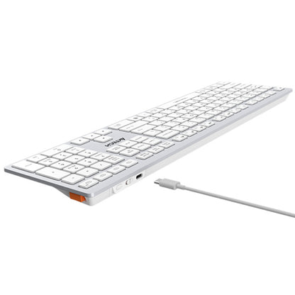 A4Tech FBX50C Fstyler Wireless Keyboard | Bluetooth + 2.4GHz, Scissor Switch, Rechargeable, US Layout