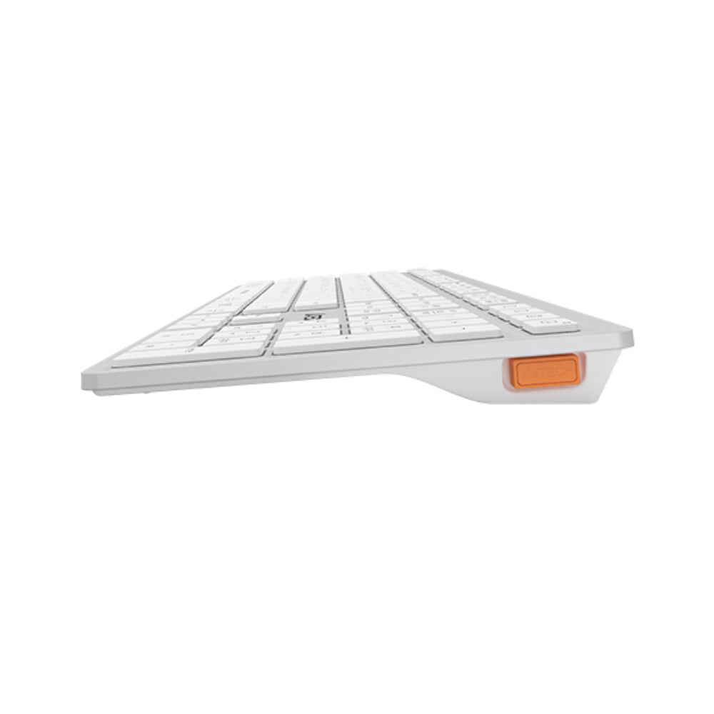A4Tech FBX50C Fstyler Wireless Keyboard | Bluetooth + 2.4GHz, Scissor Switch, Rechargeable, US Layout