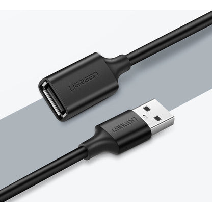 UGREEN US103 | USB 2.0 Extension Cable | Type-A Male to Type-A Female | 1M to 5M | High-Speed Data | Durable PVC | For PC, Laptop, Printer, USB Hub