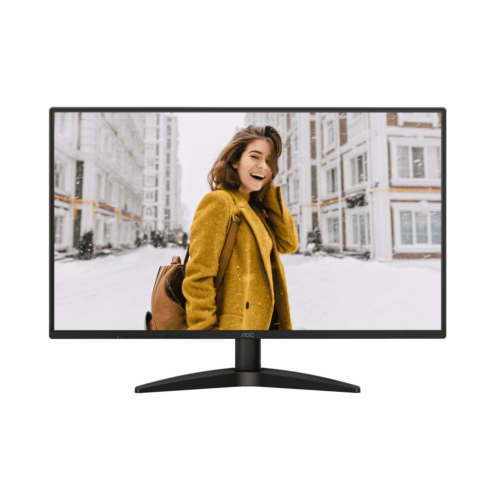 AOC 27B36H | 27" Full HD IPS Monitor | 1920 × 1080 Resolution | 100Hz Refresh Rate | 1ms Response Time | Adaptive-Sync | 3-Sided Frameless Design | Low Blue Light + Flicker-Free | HDMI + VGA | Tilt Stand | For Work, Play, and Budget Gaming