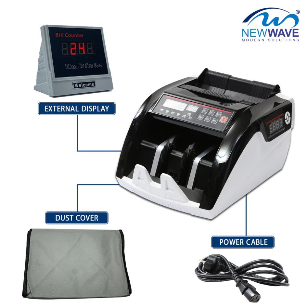 NewWave NW-2830 Cash Counting Machine | UV & MG Counterfeit Detection | Automatic Currency Counter