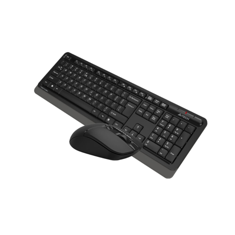 A4Tech FG1012S Fstyler | 2.4G Wireless Keyboard & Mouse Combo, Silent Click, Compact Design