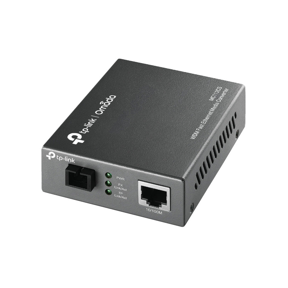 TP-Link MC112CS 10/100Mbps WDM Media Converter | Single-Fiber Ethernet Extension up to 20km