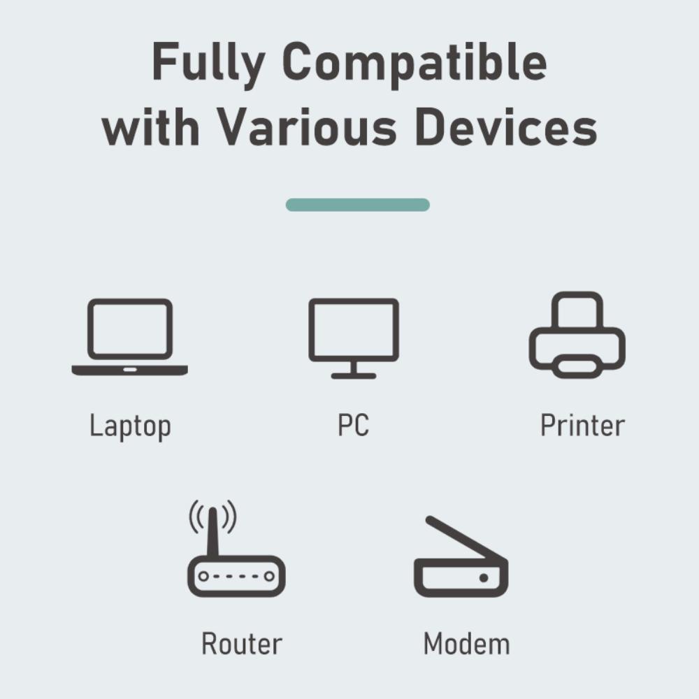 CABLETIME CB50G USB 3.0 to Gigabit Ethernet Adapter | 1000Mbps LAN | USB-A to RJ45 | High-Speed Wired Network Solution