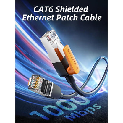 CABLETIME CN61 Cat 6 Gigabit Ethernet FTP Shielded Cable | 1000Mbps | 250MHz | RJ45 | Gold-Plated | 0.5m–20m