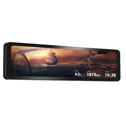 Thermalright Trofeo Vision 11.3 LCD BLACK and WHITE  | 11.3" Wide LCD Screen | 1920×400 Resolution | USB Type-C