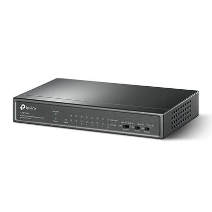 TP-Link TL-SF1009P 9-Port 10/100Mbps Desktop Switch with 8-Port PoE+ | Secure PoE Deployment with Extended Range and Traffic Control