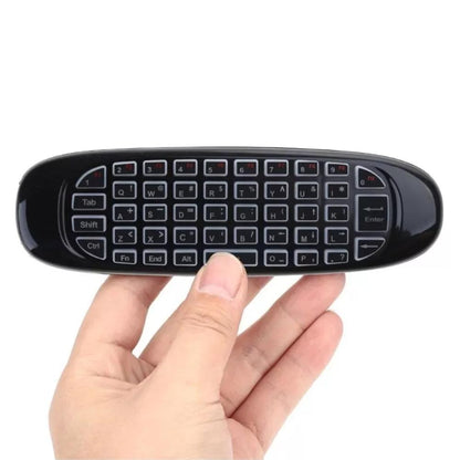 Speed-X C120 RGB | 2.4GHz Wireless Air Mouse with 7-Color Backlight & QWERTY Keyboard for Android & Smart TV