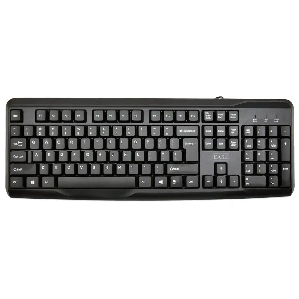 EASE EK100 Wired Keyboard | Durable, Comfortable, and Reliable