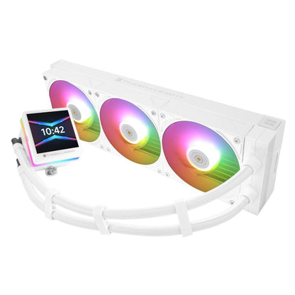 Thermalright Grand Vision 360 ARGB Black & White 360mm AIO Liquid CPU Cooler | 6400RPM Pump | TL-H12-X28-S Fans