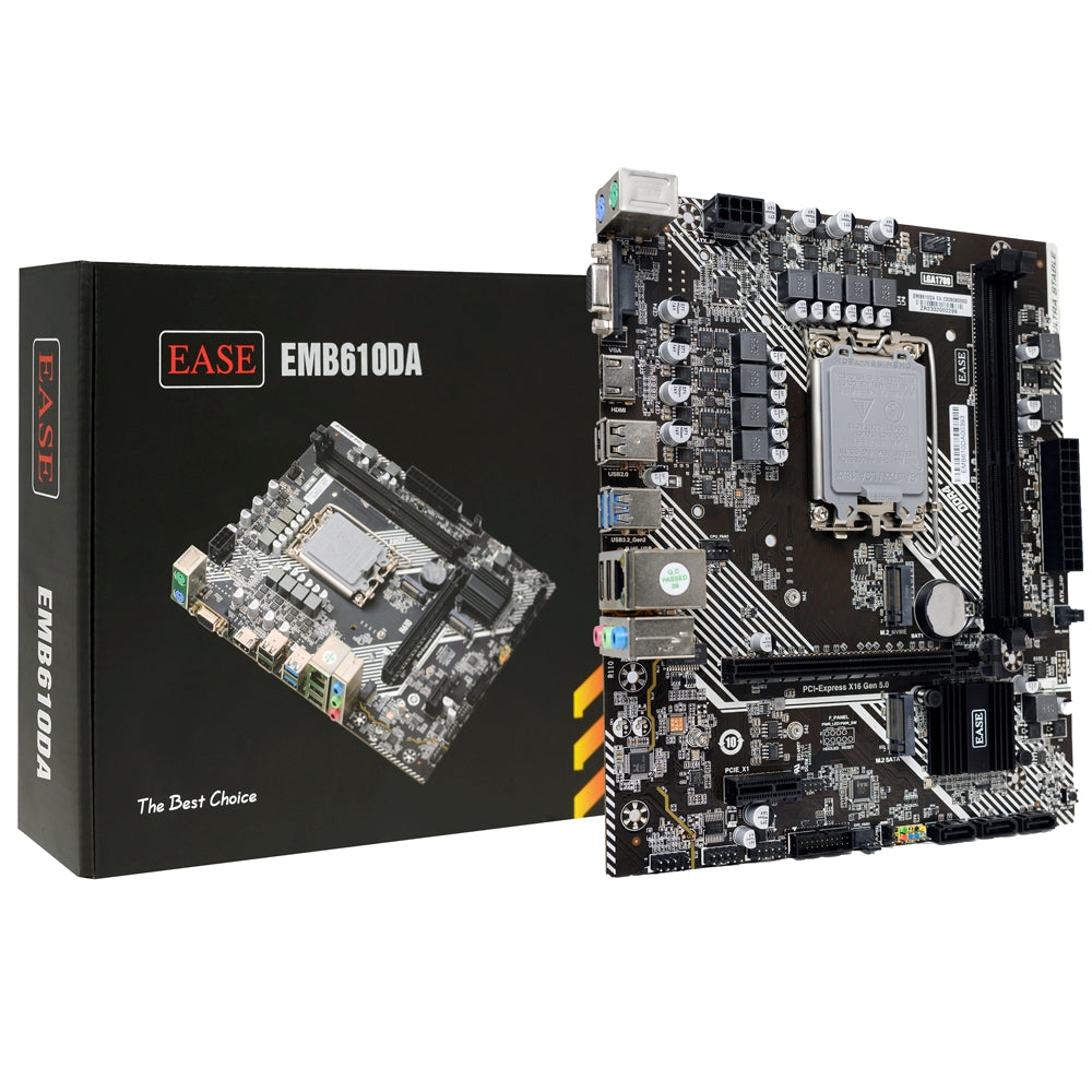 EASE H610M-E DDR4 LGA1700 Motherboard | Reliable Intel Platform for Everyday Performance
