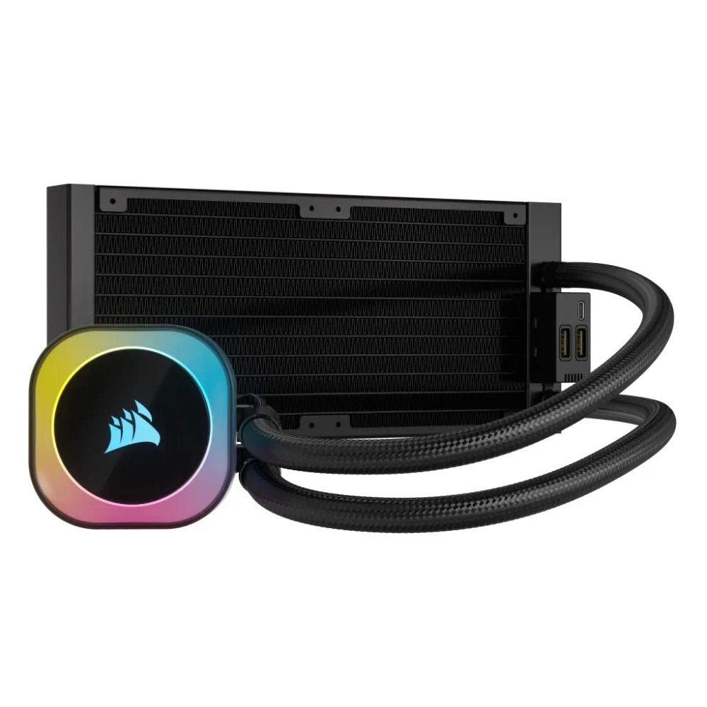 Corsair iCUE LINK H100i RGB 240mm AIO Liquid CPU Cooler | Smart Cooling with Simplified Cable Management