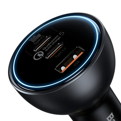 Baseus Quick Charge™ 5 | Multi-Port Car Charger | 160W Total Output | Dual USB-C + USB-A | QC5 + PD Fast Charging | Intelligent Power Distribution | For Laptops, Tablets, Phones, Dashcams
