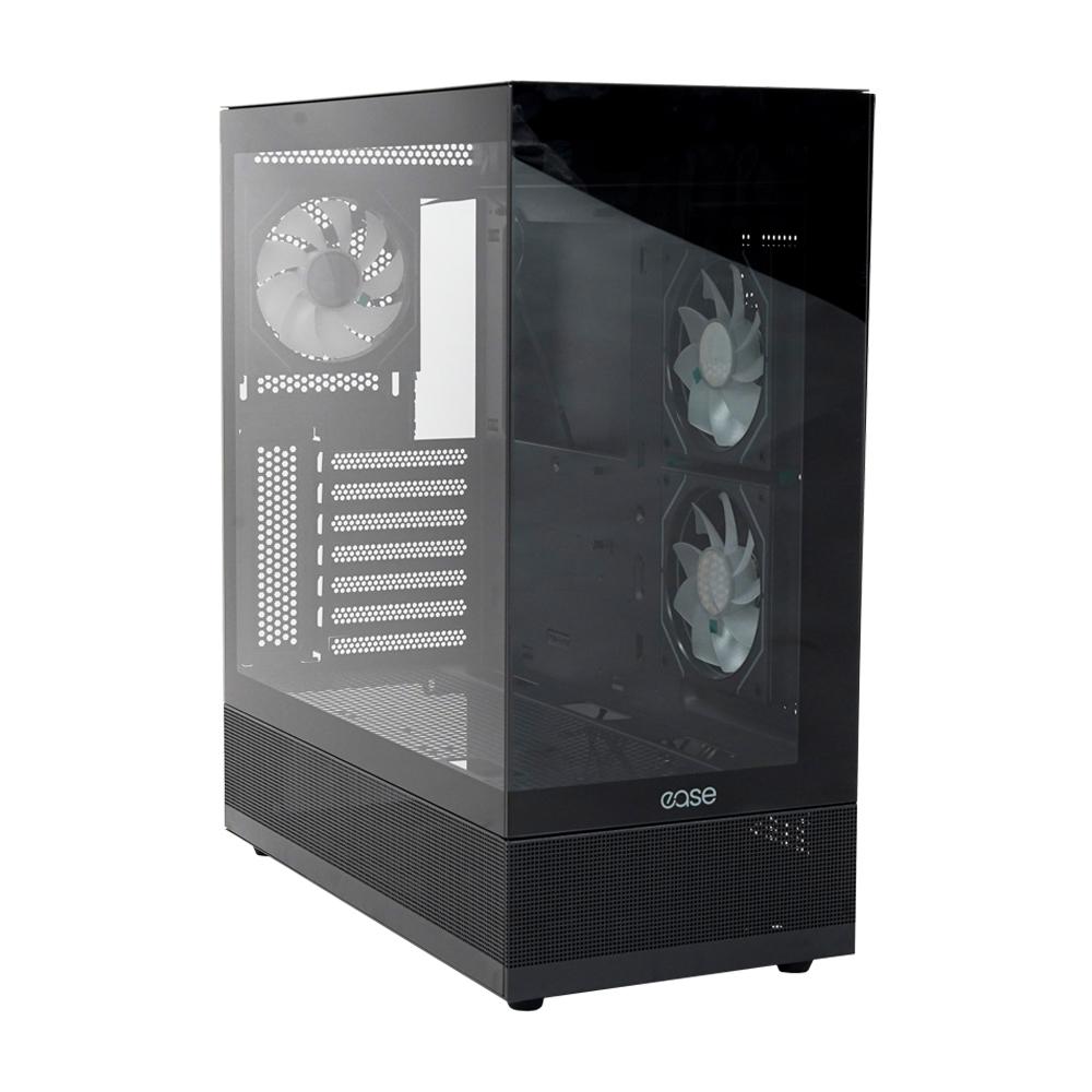 EASE EC123B ARGB Tempered Glass Gaming Case | 3x Infinity ARGB Fans | Panoramic View | 360mm Radiator Support