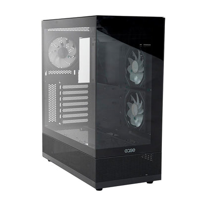 EASE EC123B ARGB Tempered Glass Gaming Case | 3x Infinity ARGB Fans | Panoramic View | 360mm Radiator Support