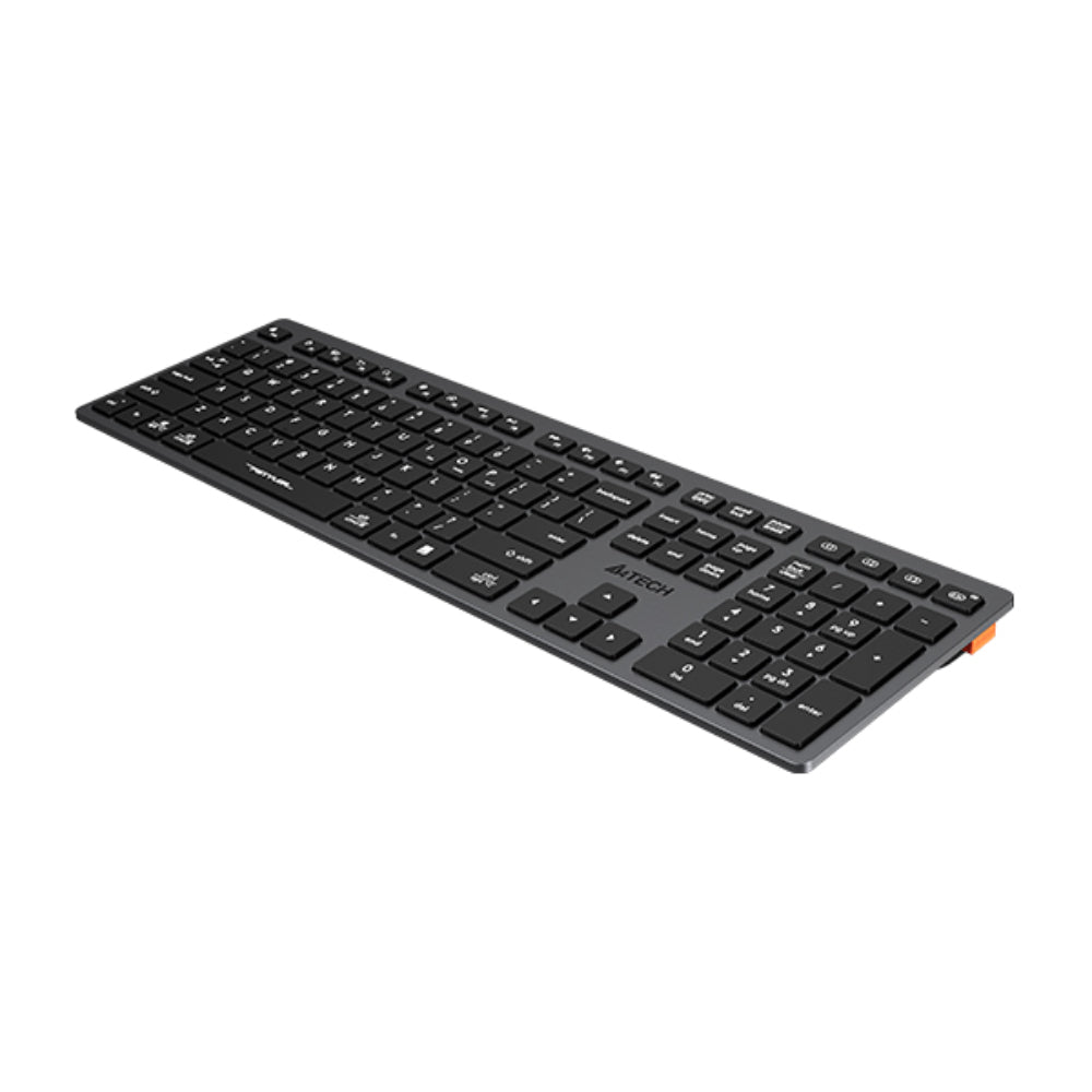A4Tech FBX50C Fstyler Wireless Keyboard | Bluetooth + 2.4GHz, Scissor Switch, Rechargeable, US Layout