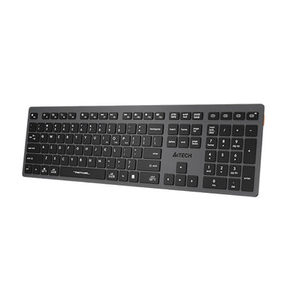 A4Tech FBX50C Fstyler Wireless Keyboard | Bluetooth + 2.4GHz, Scissor Switch, Rechargeable, US Layout