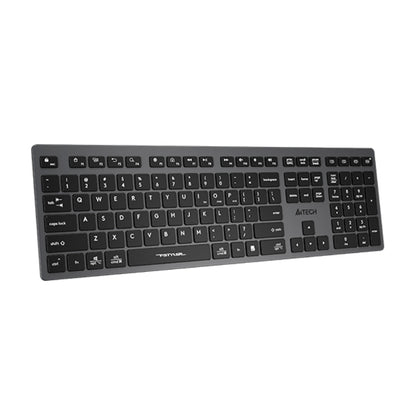 A4Tech FBX50C Fstyler Wireless Keyboard | Bluetooth + 2.4GHz, Scissor Switch, Rechargeable, US Layout