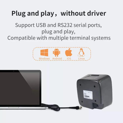 Speed-X 9700 | 2D CMOS Desktop Barcode Scanner | Hands-Free Auto-Sensing | High-Speed Retail & POS Scanner