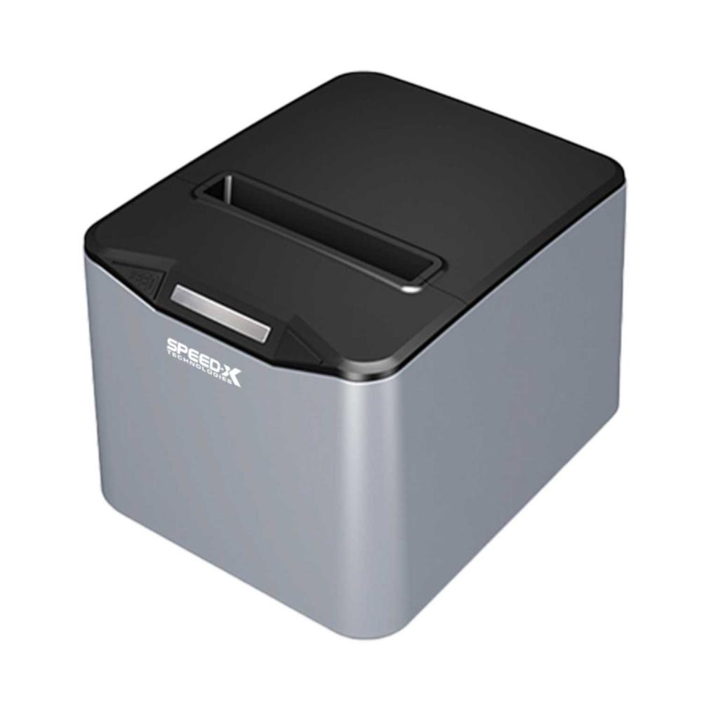 Speed-X SP-200U | 80mm Thermal Receipt Printer | USB Interface | 220mm/s High-Speed Printing | Auto Cutter (Black & Grey)
