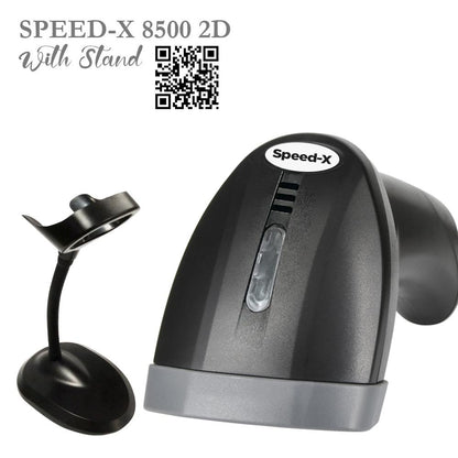 Speed-X 8500 | 2D Wired CMOS Handheld Barcode Scanner | USB Plug-and-Play | Fast & Accurate 1D/2D Decoding | Durable Lightweight Design
