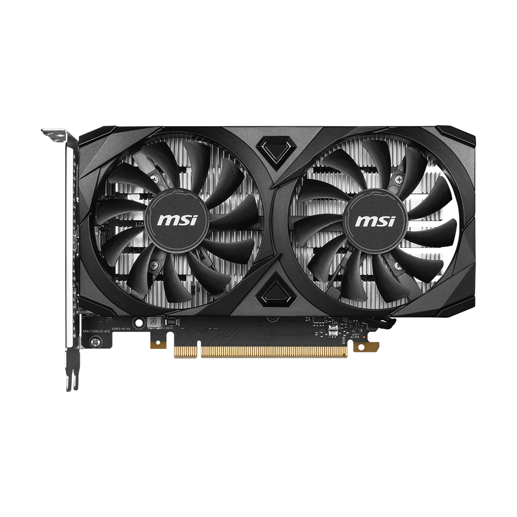 MSI VENTUS GeForce RTX 3050 2X E | 6G OC Graphics Card | NVIDIA GeForce RTX 3050 | 6GB GDDR6 | PCIe 4.0 | HDMI 2.1 | DP 1.4a