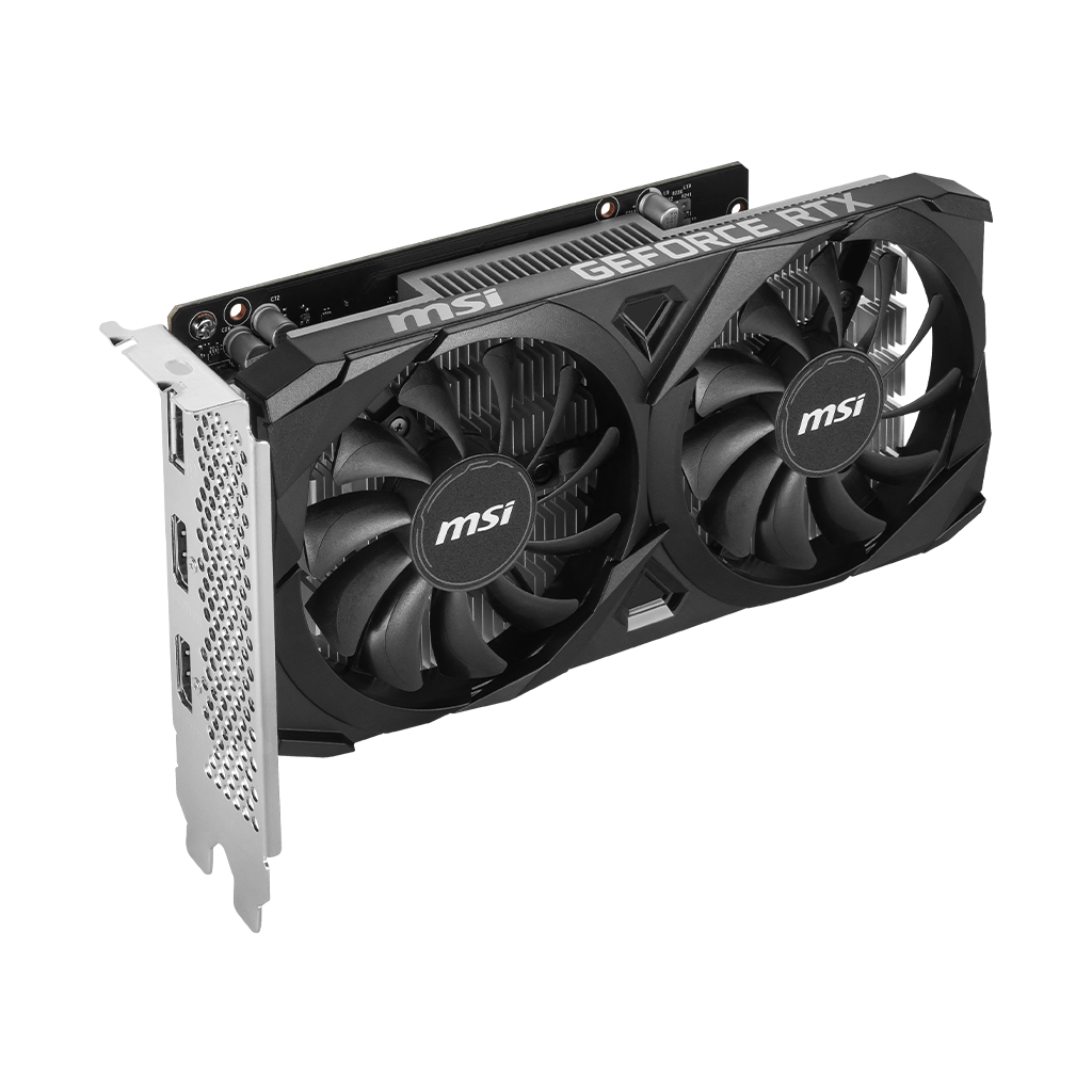 MSI VENTUS GeForce RTX 3050 2X E | 6G OC Graphics Card | NVIDIA GeForce RTX 3050 | 6GB GDDR6 | PCIe 4.0 | HDMI 2.1 | DP 1.4a