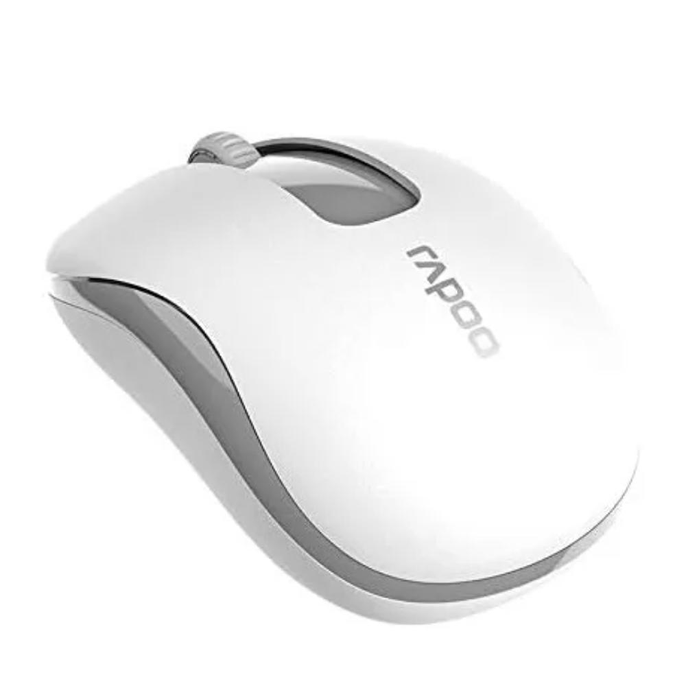 Rapoo M10 Plus Wireless Optical Mouse, Black and White