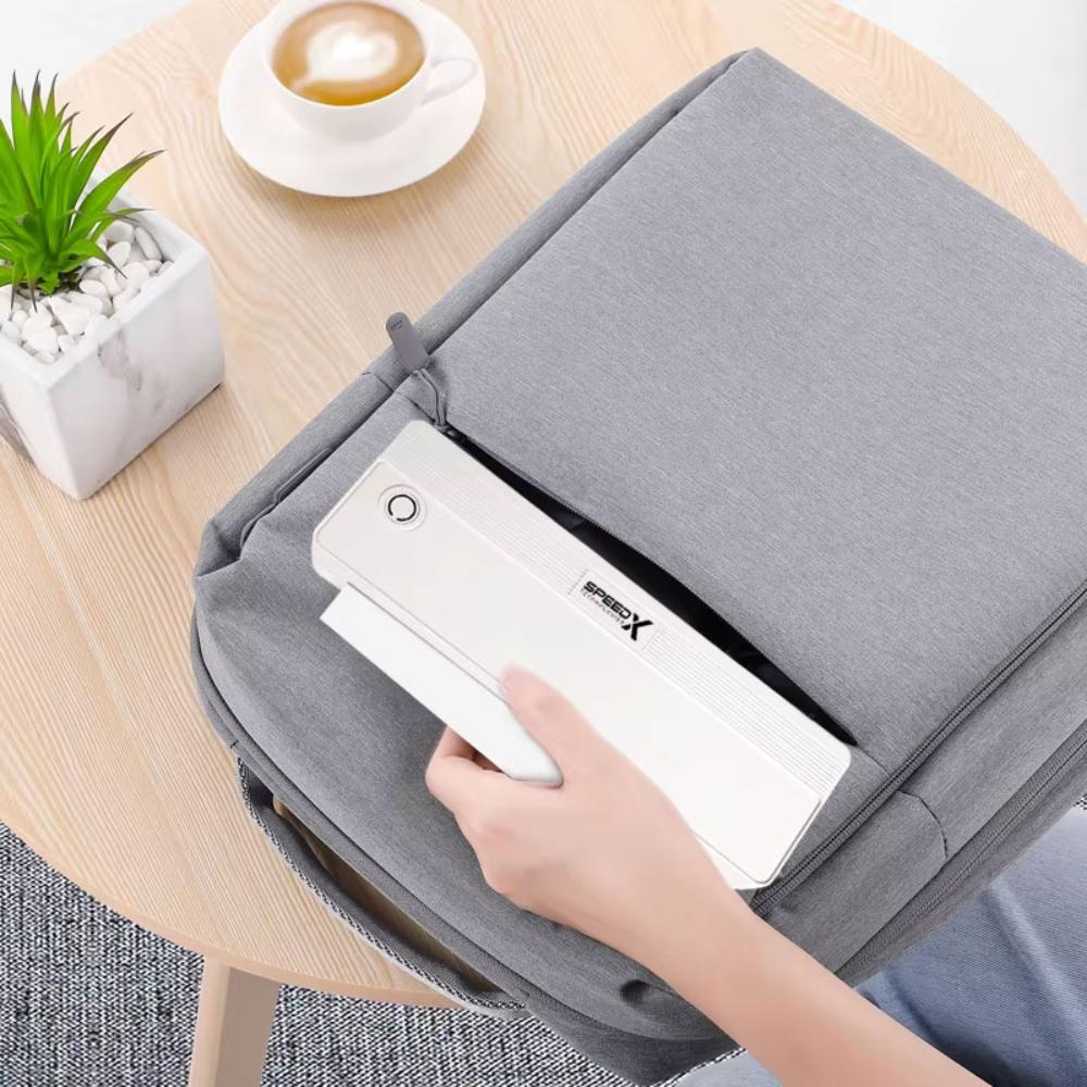 Speed-X SP-A42 A4 Portable Inkless Thermal Printer | 203 DPI | 10mm/s | USB Type-C + Bluetooth + WiFi | iPrint | Black & White