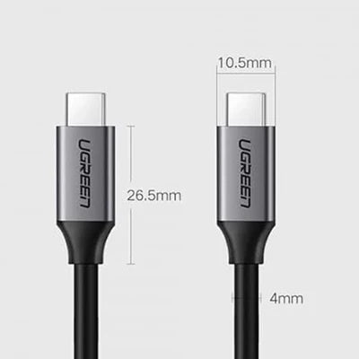 UGREEN US161 | 60W USB 3.1 TYPE-C Fast Charging USB C to USB C Cable | 1.5M 50751 | (GRAY)